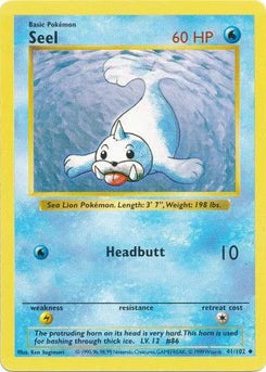 Seel 41/102  - Unlimited Base Set Shadowless - Uncommon
