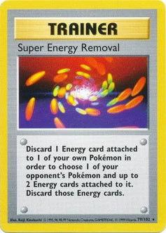Super Energy Removal 79/102  - Unlimited Base Set Shadowless - Rare