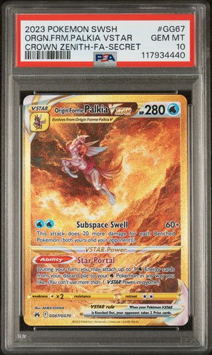 PSA 10 Origin Forme Palkia VSTAR GG67/GG70 - SWSH Crown Zenith Galarian Gallery (4440)