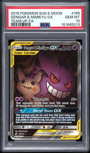 PSA 10 Gengar & Mimikyu GX 165/181 - SM Team Up (5213)