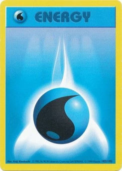 Water Energy 102/102  - Unlimited Base Set Shadowless - Common