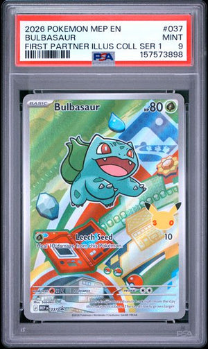 PSA 9 Bulbasaur 037 - MEP Promos (3898)