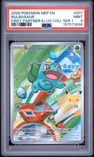 PSA 9 Bulbasaur 037 - MEP Promos (3898)