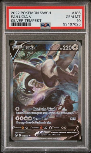 PSA 10 Lugia V 186/195 - SWSH Silver Tempest (7625)