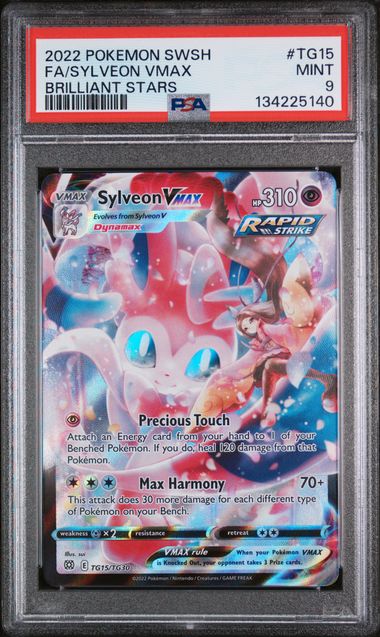 PSA 9 Sylveon VMAX #TG15-Brilliant Stars