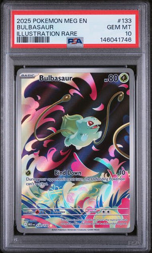 PSA 10 Bulbasaur 133/132 - MEG Mega Evolution (1746)