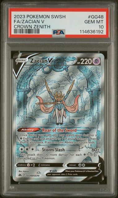 PSA 10 Zacian V #GG48-Crown Zenith