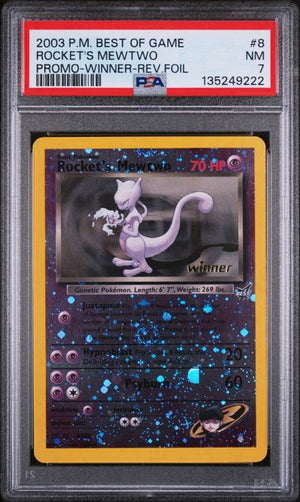 PSA 7 Rocket's Mewtwo Promo #8-Best Of Game Winner