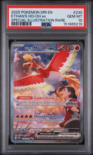PSA 10 Ethan's Ho-Oh ex 230/182 - SV Destined Rivals (5219)