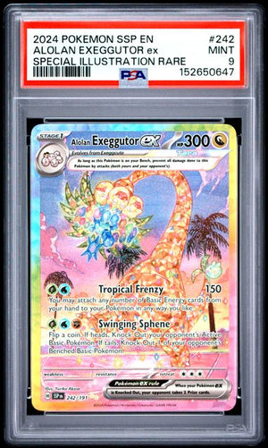 PSA 9 Alolan Exeggutor ex 242/191 - SV Surging Sparks (0647)