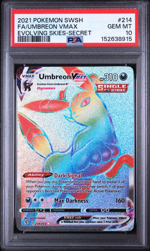 PSA 10 Umbreon VMAX 214/203 - SWSH Evolving Skies (8915)