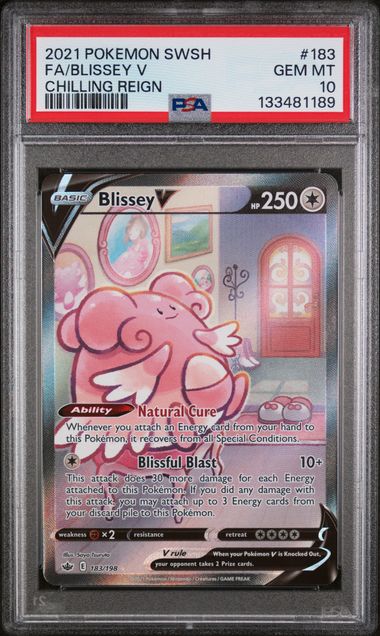 PSA 10 Blissey #183-Chilling Reign (1189)