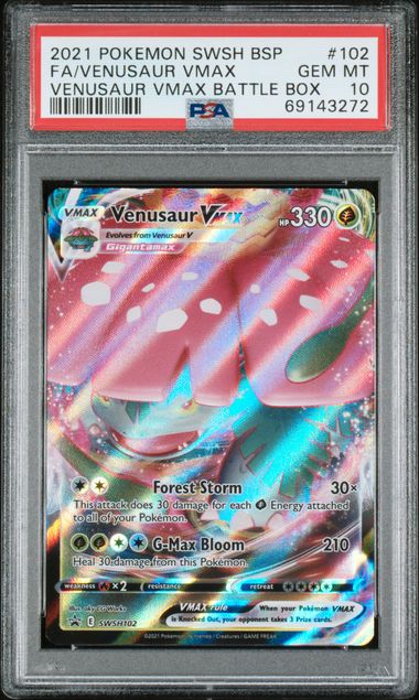 PSA 10 Venusaur VMAX  Promo #102-Battle Box (3272)