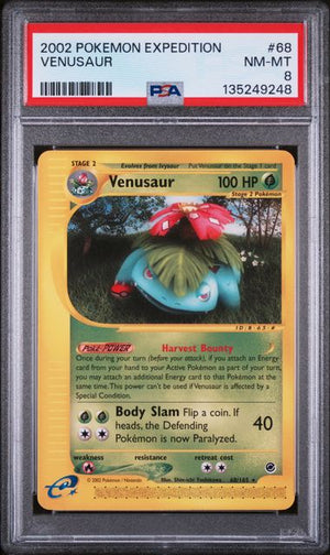 PSA 8 Venusaur #68-Expedition (9248)