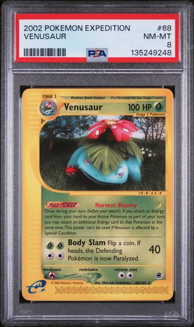 PSA 8 Venusaur #68-Expedition (9248)