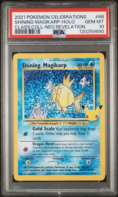PSA 10 Shining Magikarp 66/64 - SWSH Celebrations (0690)