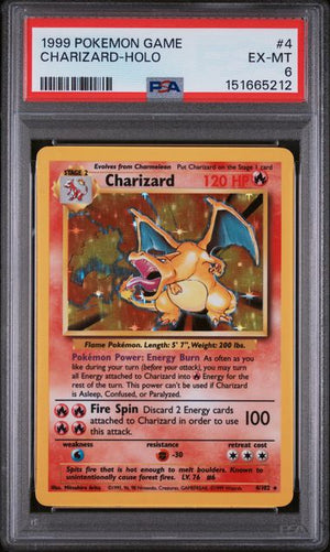 PSA 6 Charizard 4/102 - WOTC Base Set (5212)