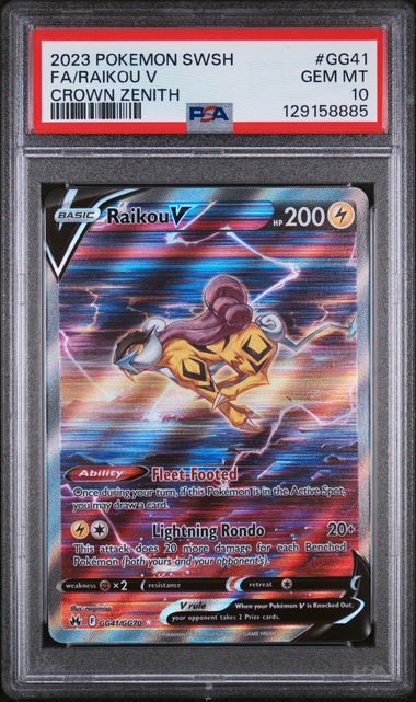 PSA 10 Raikou V #GG41-Crown Zenith