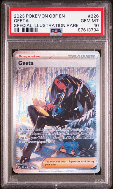 PSA 10 Geeta #226-Obsidian Flames (3734)