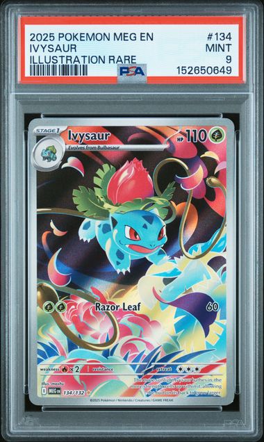 PSA 9 Ivysaur 134/132 - Mega Evolution (0649)