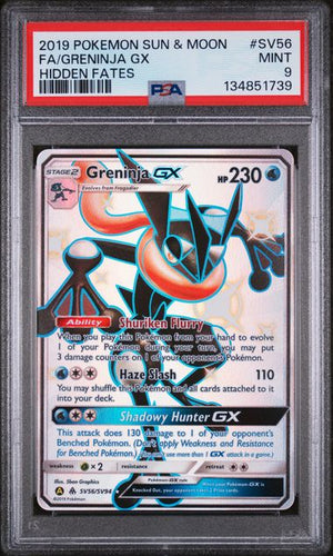 PSA 9 Greninja GX SV56/SV94-Hidden Fates (1739)