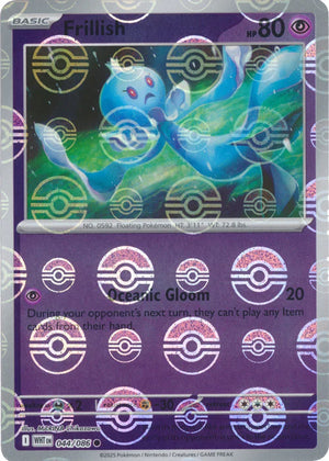 Frillish (Poke Ball Pattern) 044/086  - Holofoil SV White Flare - Common
