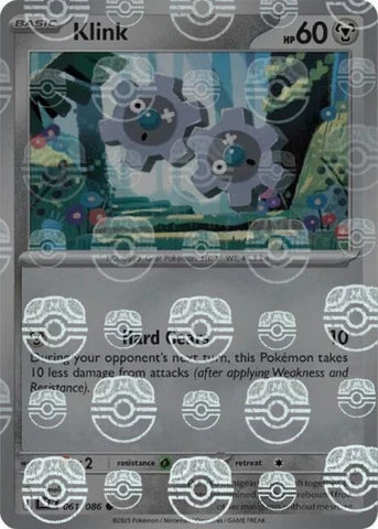 Klink (Master Ball Pattern) 061/086  - Holofoil SV Black Bolt - Common