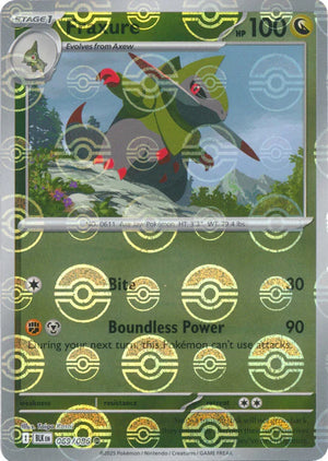 Fraxure (Poke Ball Pattern) 069/086  - Holofoil SV Black Bolt - Common
