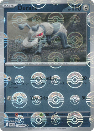 Durant (Poke Ball Pattern) 070/086  - Holofoil SV White Flare - Uncommon