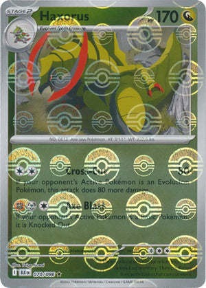 Haxorus (Poke Ball Pattern) 070/086  - Holofoil SV Black Bolt - Rare