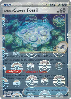 Antique Cover Fossil (Poke Ball Pattern) 080  - Holofoil SV Black Bolt - Common