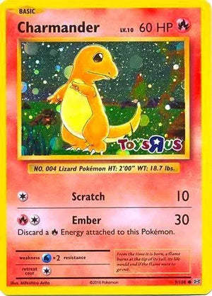 SEALED Charmander (Toys R Us Promo) 009/108  - Holofoil Miscellaneous Cards & Products - Promo