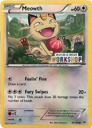 SEALED Meowth (Build-A-Bear Workshop Exclusive) 067/108  Miscellaneous Cards & Products - Promo
