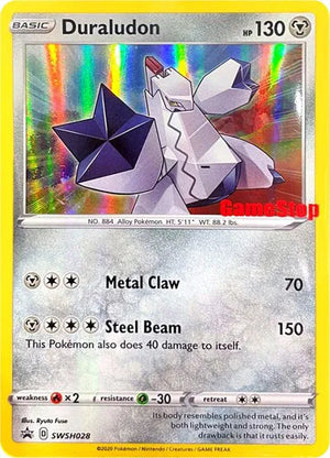 SEALED Duraludon (Gamestop Exclusive) SWSH028  - Holofoil Miscellaneous Cards & Products - Promo (Copy)