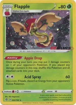 SEALED Flapple (EB Games Exclusive) 022/192  - Holofoil Miscellaneous Cards & Products - Promo