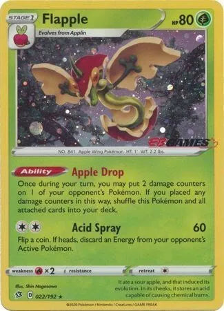 SEALED Flapple (EB Games Exclusive) 022/192  - Holofoil Miscellaneous Cards & Products - Promo