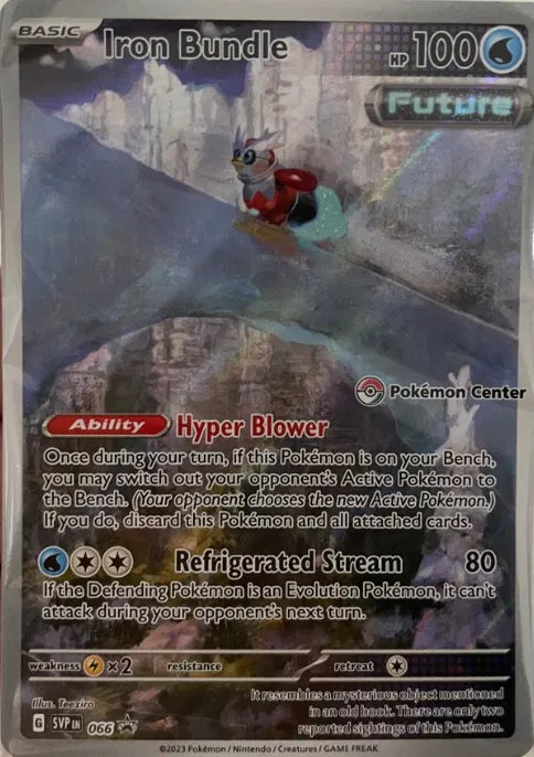 SEALED Iron Bundle (Pokemon Center Exclusive) 066  - Holofoil SV Scarlet & Violet Promo Cards - Promo