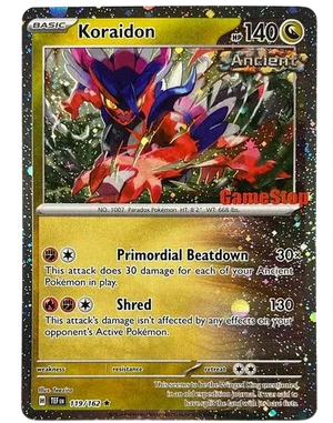 SEALED Koraidon (Gamestop Promo) 119/162  - Reverse Holofoil Miscellaneous Cards & Products - Promo