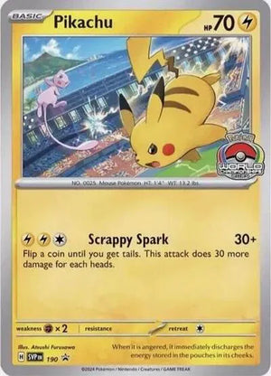 SEALED Pikachu 190  SV Scarlet & Violet Promo Cards - Promo