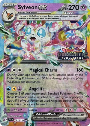 SEALED Sylveon ex (Prismatic Evolutions Stamp) 041/131 - Holofoil Miscellaneous Cards & Products - Promo