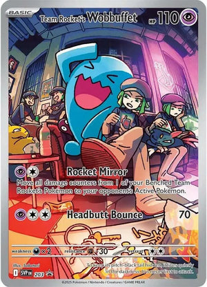 SEALED Team Rocket's Wobbuffet 203 - Holofoil SV Scarlet & Violet Promo Cards - Promo