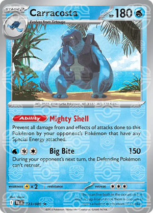 Carracosta (Master Ball Pattern) 023/086  - Holofoil SV Black Bolt - Rare