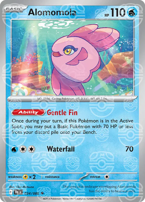Alomomola (Master Ball Pattern) 024/086  - Holofoil SV Black Bolt - Uncommon