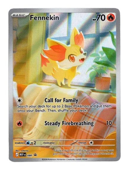 Fennekin 080  - Holofoil ME Mega Evolution Promo - Promo