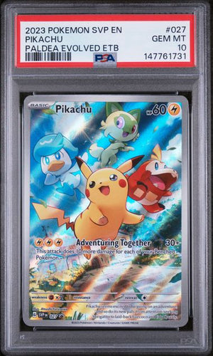PSA 10 Pikachu 027 - SVP Promos (2321)