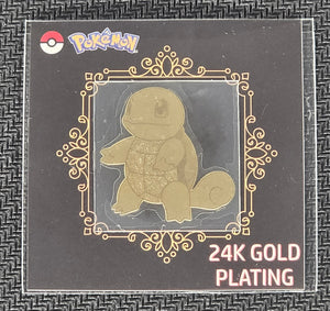 Squirtle 24k Gold Plated Pokémon Sticker