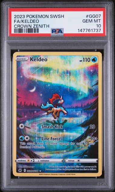 PSA 10 Keldeo GG07/GG70 - SWSH Crown Zenith (1737)