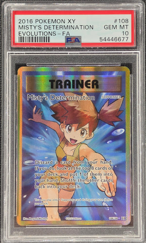 PSA 10 Misty's Determination 108/108 - XY Evolution (6677)