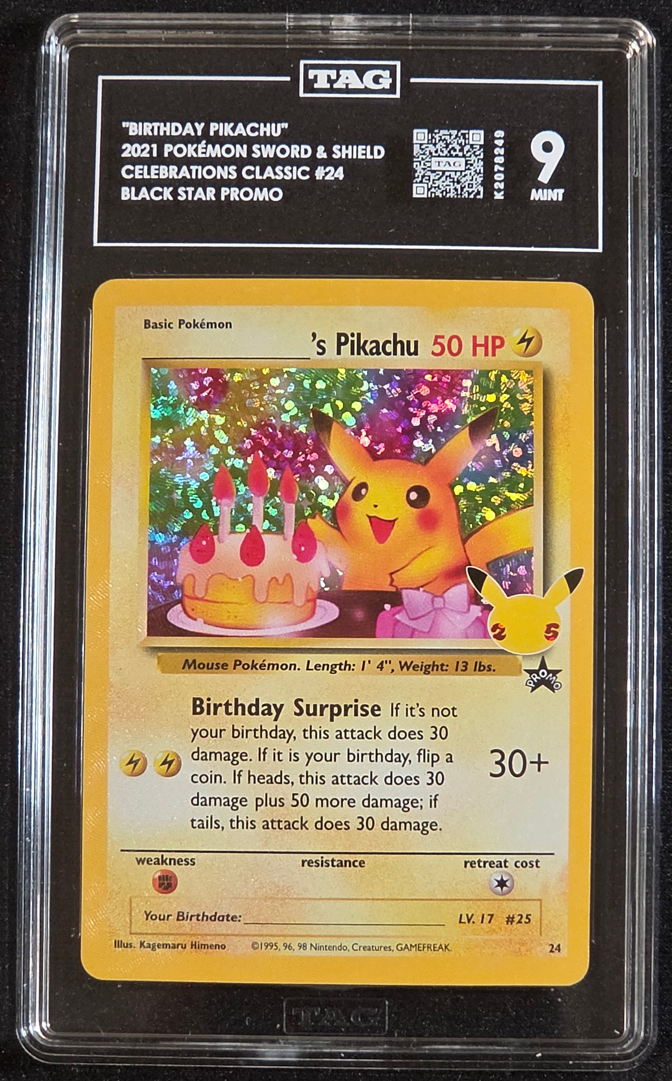 TAG 9 Birthday Pikachu #24-Celebrations (8249)