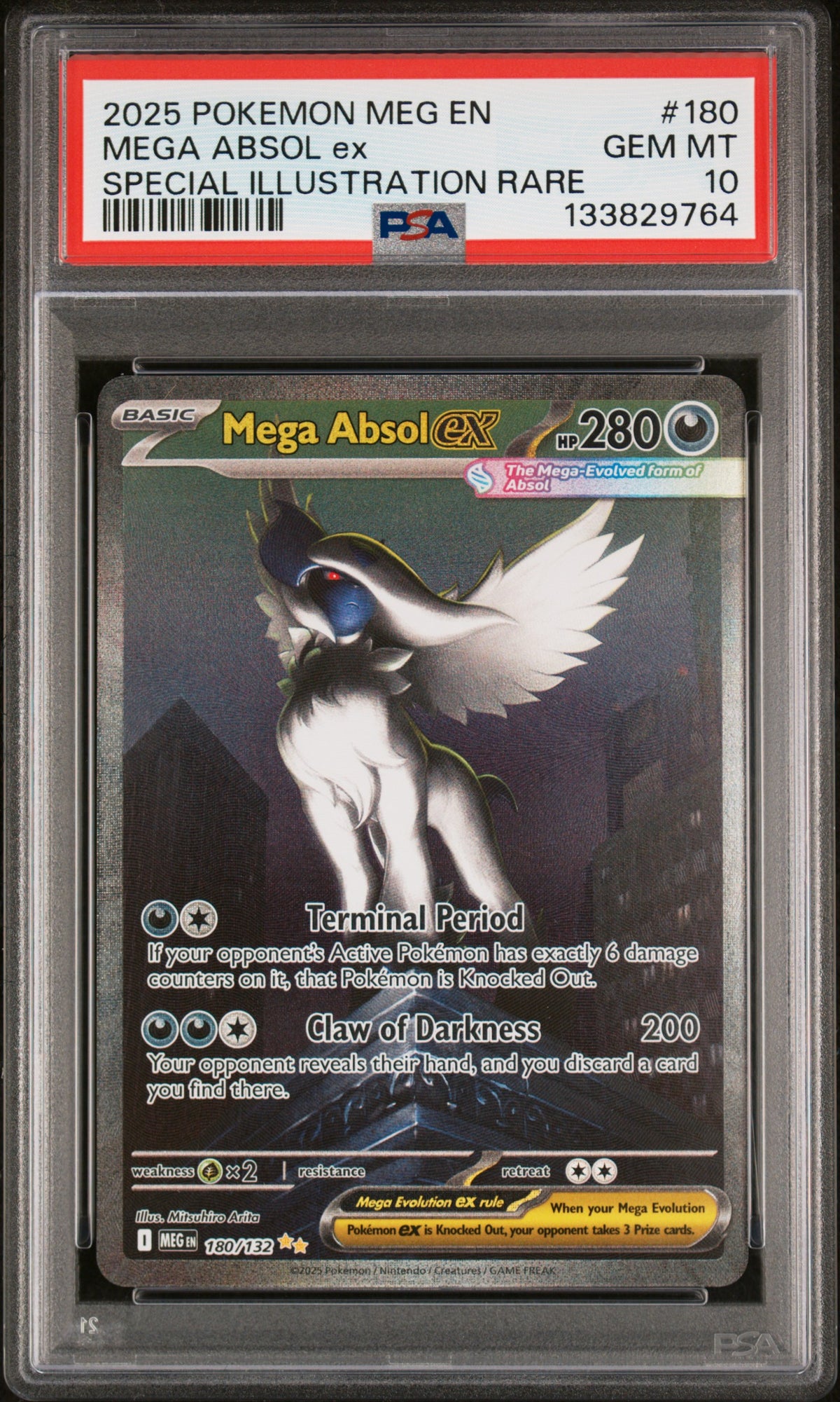 PSA 10 Mega Absol ex 180/132 - MEG Mega Evolution (9764)